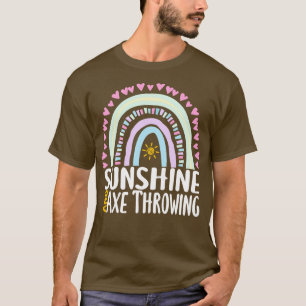 Camiseta Sunshine e Ax Jogando Arco-Íris Cuto Presente para