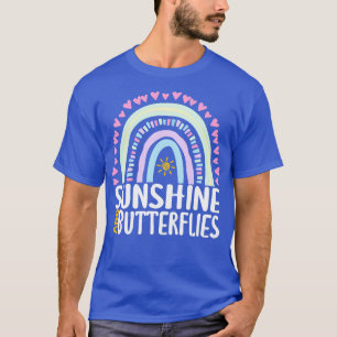 Camiseta Sunshine e Borboletas Cute Rainbow Gift para Win