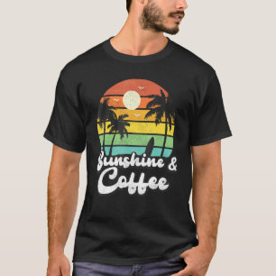 Camiseta Sunshine E Café Vintage Retro Tropical Beach V