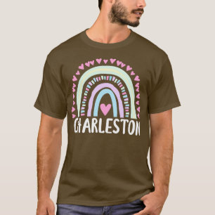 Camiseta Sunshine e Charleston South olina Cute Rainbow G