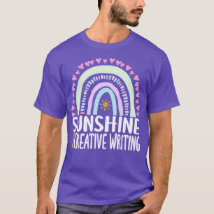 Camiseta Sunshine e Creative Escrevendo Gift Gift Gift para