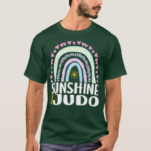 Camiseta Sunshine e Judo Cute Rainbow Gift para Mulheres Cr