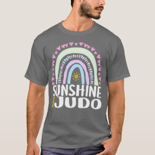 Camiseta Sunshine e Judo Cute Rainbow Gift para Mulheres Cr