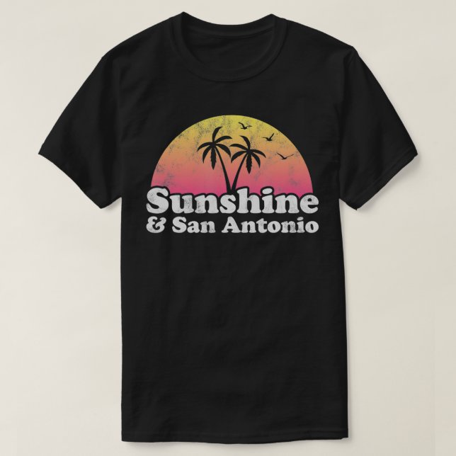 Camiseta Sunshine e San Antonio Teas  (Frente do Design)