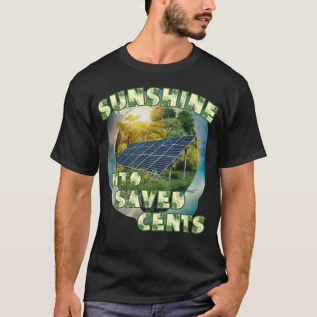 Camiseta SUNSHINE EM CENTROS SALVOS DE energia solar (Frente)