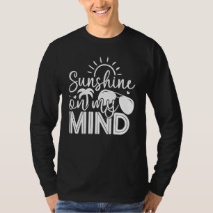 Camiseta Sunshine Está Na Minha Mente Vagueando Mais Preocu