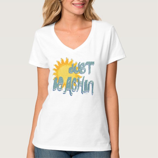 Camiseta Sunshine Just BEACHIN!  (Frente)
