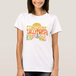 Camiseta Sunshine Lollipops e Rainbows