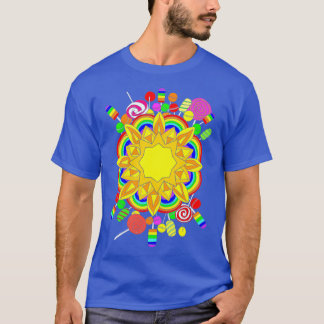 Camiseta Sunshine Lollipops e Rainbows
