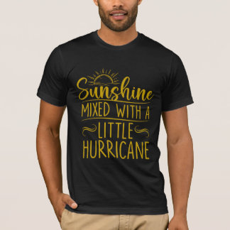 Camiseta Sunshine misturado com um pequeno furacão T shirt