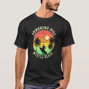 Camiseta Sunshine Pill Myrtle Beach Summer Carolina do Sul 