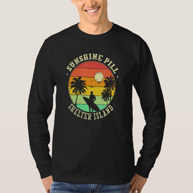 Camiseta Sunshine Pill Shelter Island Summer New York Tropi (Frente)