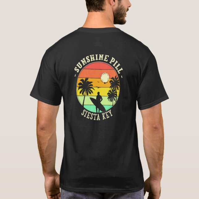 Camiseta Sunshine Pill Siesta Key Summer Florida Tropical B (Verso)