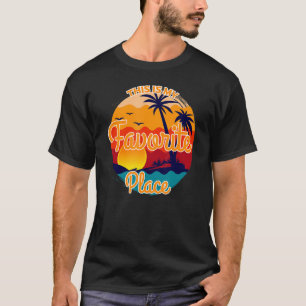 Camiseta Sunshine Summer Palm Trees Beach Vibes Tropical Su