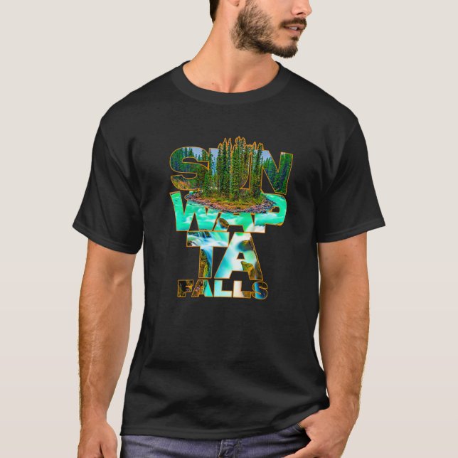Camiseta Sunwapta Falls Jasper National Park Alberta Canadá (Frente)