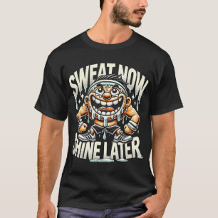 Camiseta Suor Agora Brilha Mais Tarde - Engraçado Gym