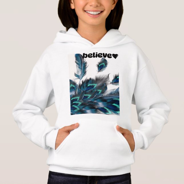 Camiseta suor capuche para crianças (Frente)