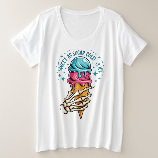 Camiseta Suor Como Açúcar Frio Como Gelo (Frente do Design)