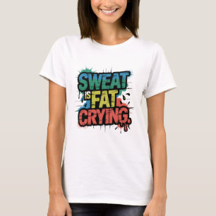 Camiseta Suor é aspas motivacionais chorando
