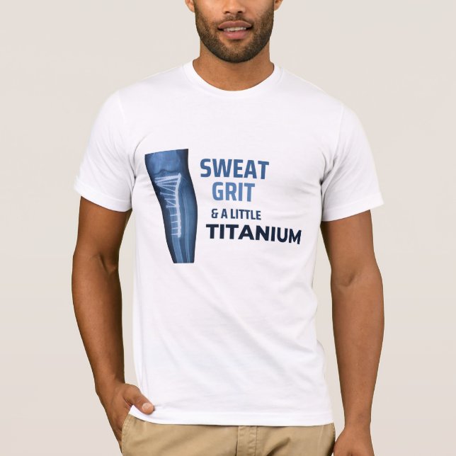 Camiseta Suor, Garra e um Pouco de Titânio  (Frente)