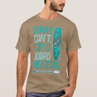 Camiseta SUP Coloque o Conselho de embarque na posição supe