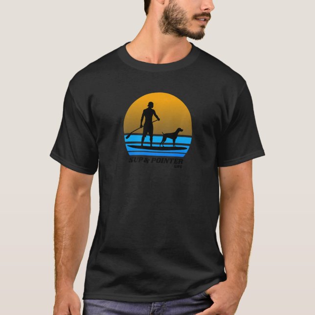 Camiseta Sup & Pointer Life Mens Standup Paddleboard Sho (Frente)