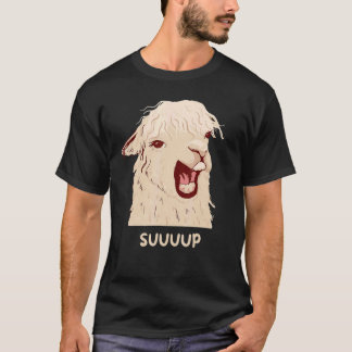 Camiseta Sup Sem Drama Llama Alpaca Animal Homens Mulheres 