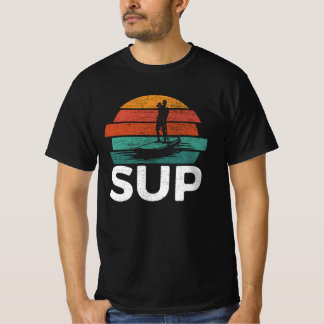 Camiseta Sup Vintage Retro Sup Paddando Surfboard