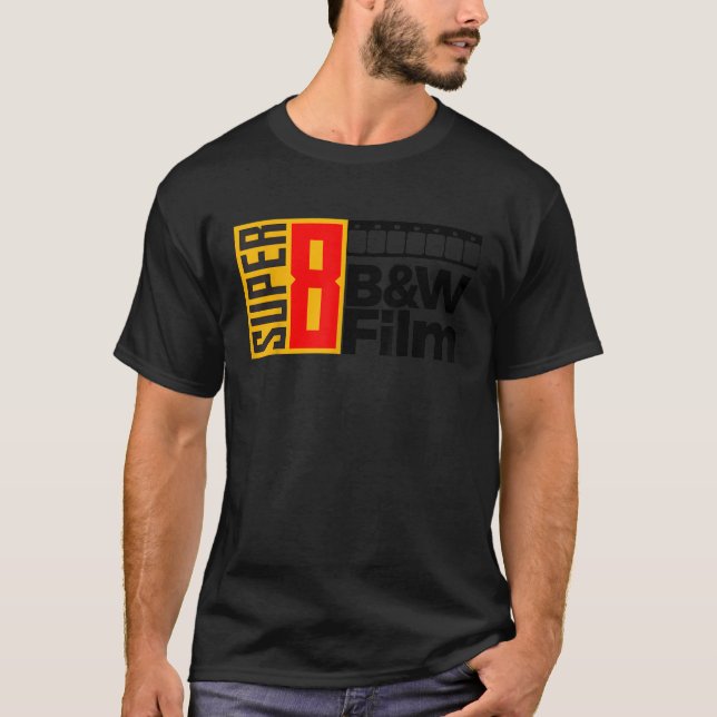 Camiseta Super8 Filme com Tripulação de Filmes (Frente)