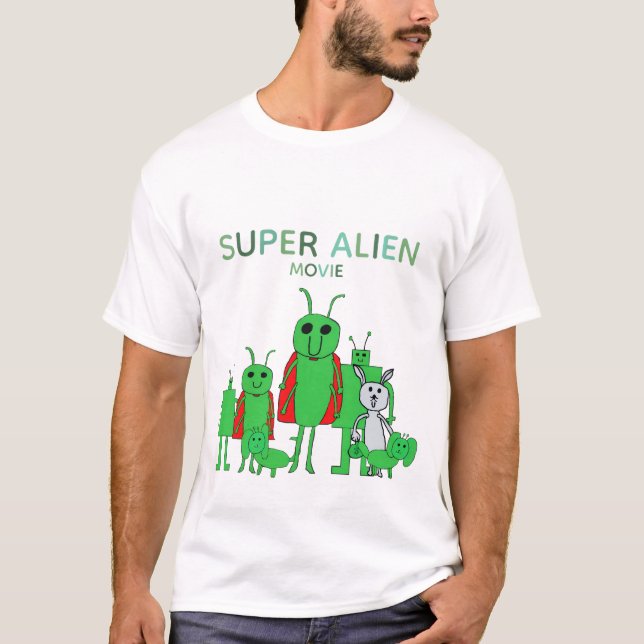 Camiseta Super Alien Movie Tee w/Cast (Frente)
