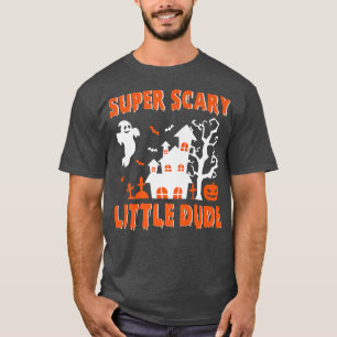 Camiseta Super Assustador Pequeno Figurino de Halloween