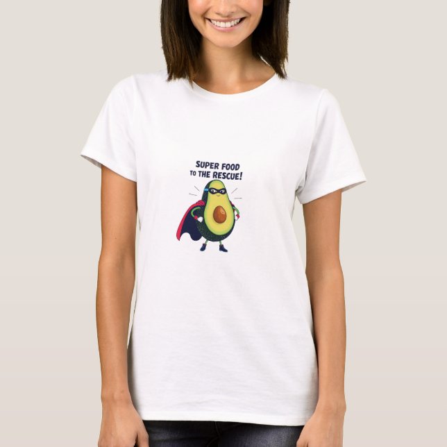 Camiseta Super Avocado Hero Design (Frente)