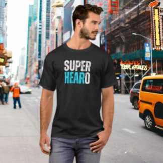 Camiseta Super Coração - Sensibilização para Implantes Surd