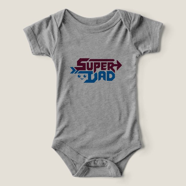 Camiseta Super Dad Gamer Gift – Cute Retro (Design frontal)