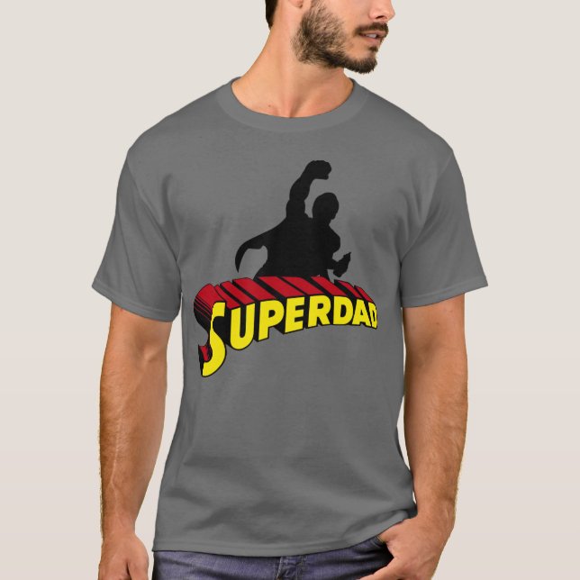 Camiseta Super Dad. Super Papa. Súper Papá (Frente)