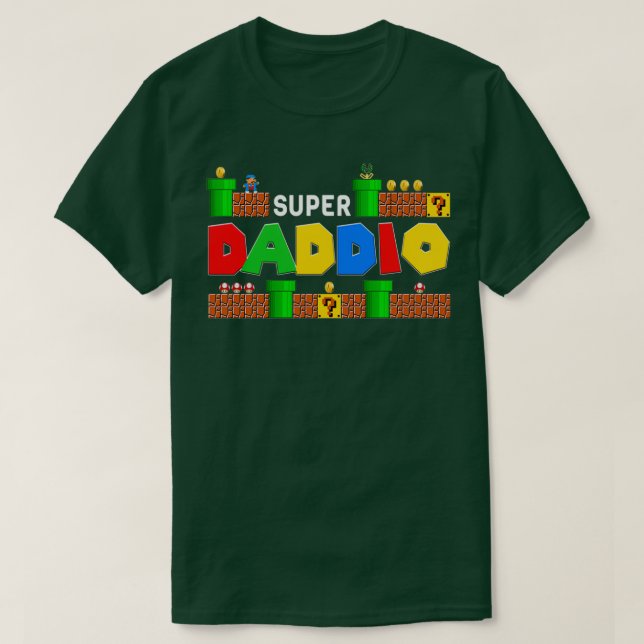 Camiseta Super Daddio, Dia de os pais (Frente do Design)