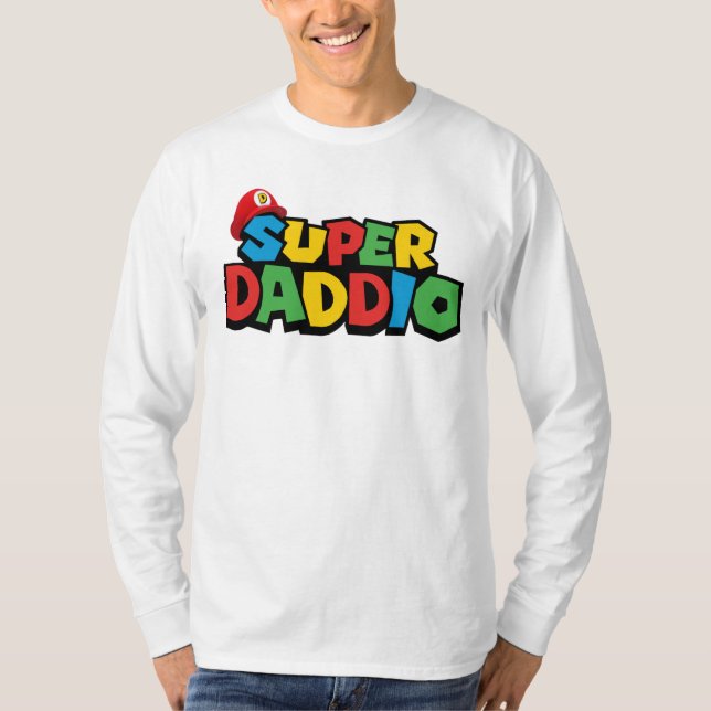 Camiseta Super Daddio para melhor pai (Frente)