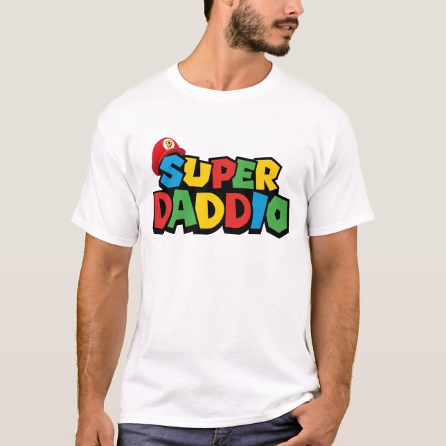 Camiseta Super Daddio para melhor pai (Frente)