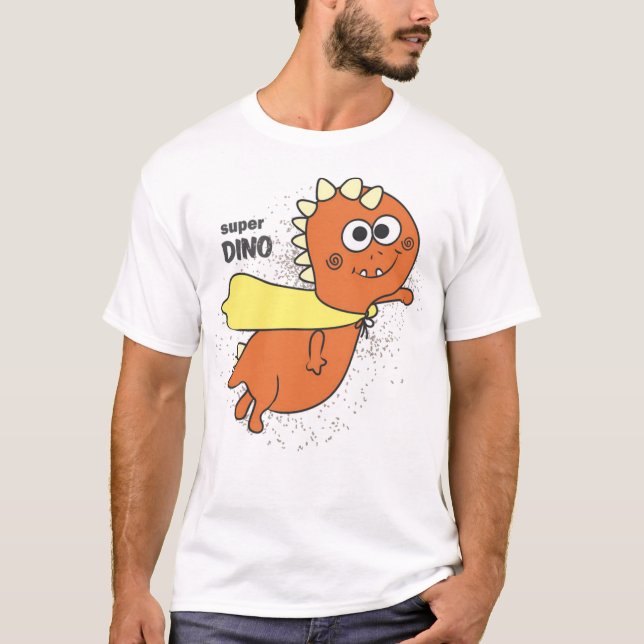 Camiseta Super dino bonito (Frente)
