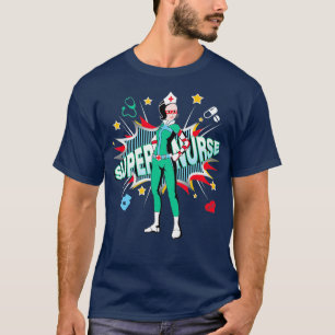 Camiseta Super Enfermeira Melhor Enfermeira Enfermeira Funn