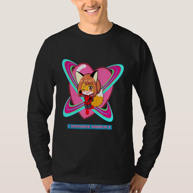 Camiseta Super Espaço para Garota da Gravidade Fox (Frente)