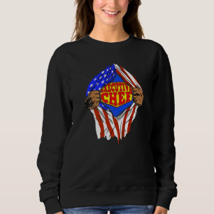 Camiseta Super Executivo Chef Herói Emprego