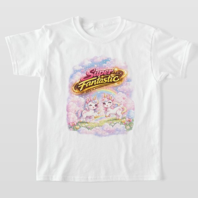 Camiseta Super Fantastic Unicorn Time (Postura )
