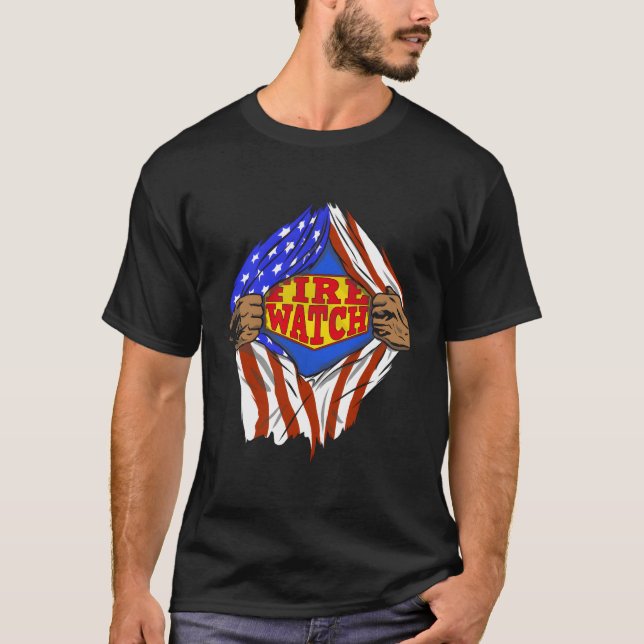 Camiseta Super Fire Watch Hero Job (Frente)