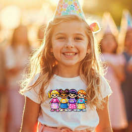 Camiseta Super Friends Y2K Cute Girls