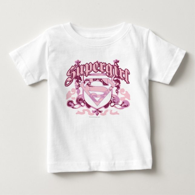 Camiseta Super Girl Crest Design (Frente)