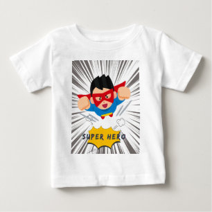 Camiseta Super Hero Kid - Energia do Cartoon de Estilo de B