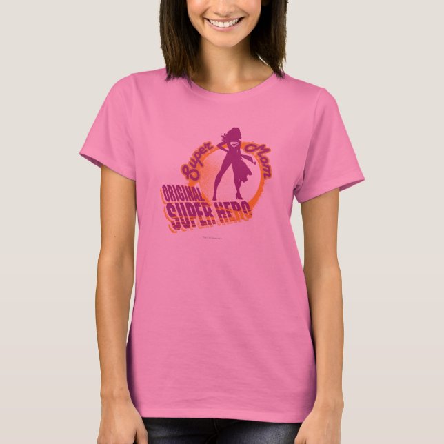 Camiseta Super Hero Original da Super Mãe (Frente)