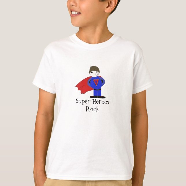 Camiseta Super Heroes Rock (Frente)