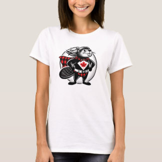 Camiseta Super-herói canadense do castor